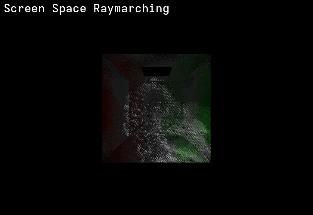 Screen-space ray marching debug view